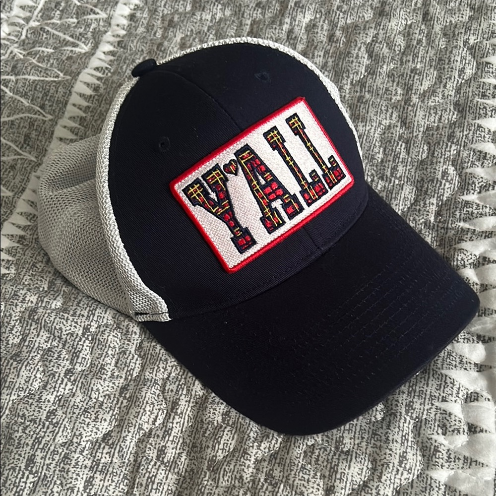 Navy Blue and White Y'ALL Cap